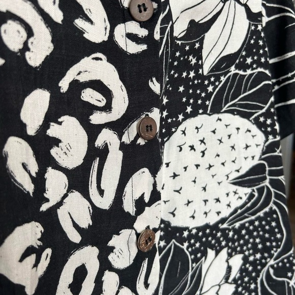 Farm Rio for Anthropologie | Playful Printed Surf Shirt | Like New | Size S - Picture 8 of 11